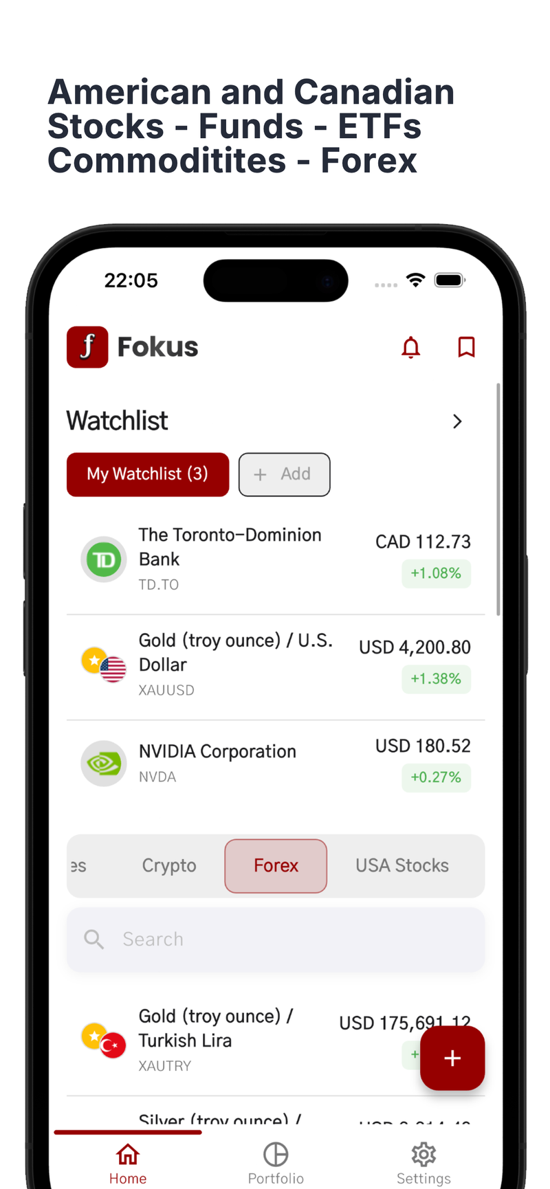 Fokus: AI Portfolio Tracker screenshot 2