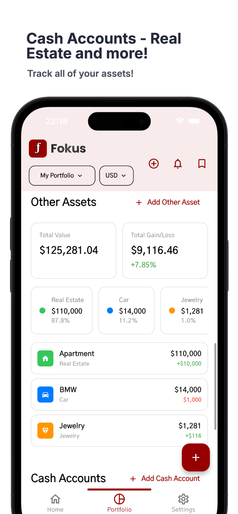 Fokus: AI Portfolio Tracker screenshot 3